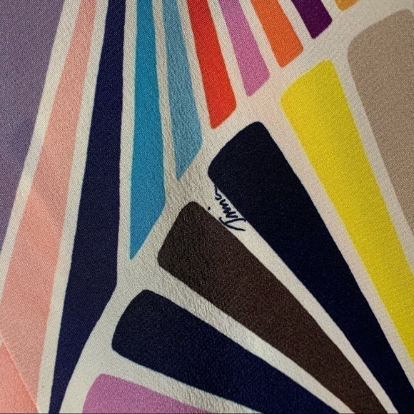 TRINA Turk Top Printed Silk Halter Tie Small Amorita - Picture 8 of 10